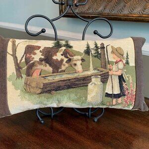Tapestry Pillow Rolande du Dreuilh Creations